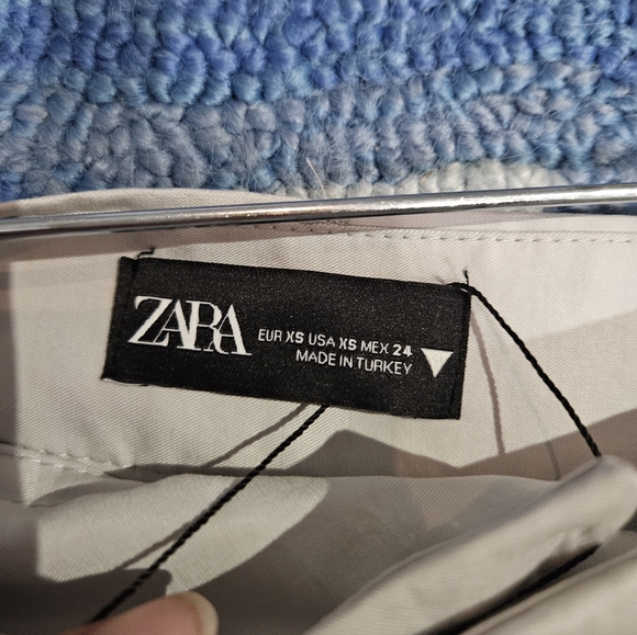 NWOT Zara Cream Wide-Leg Trousers - Picture 5 of 5